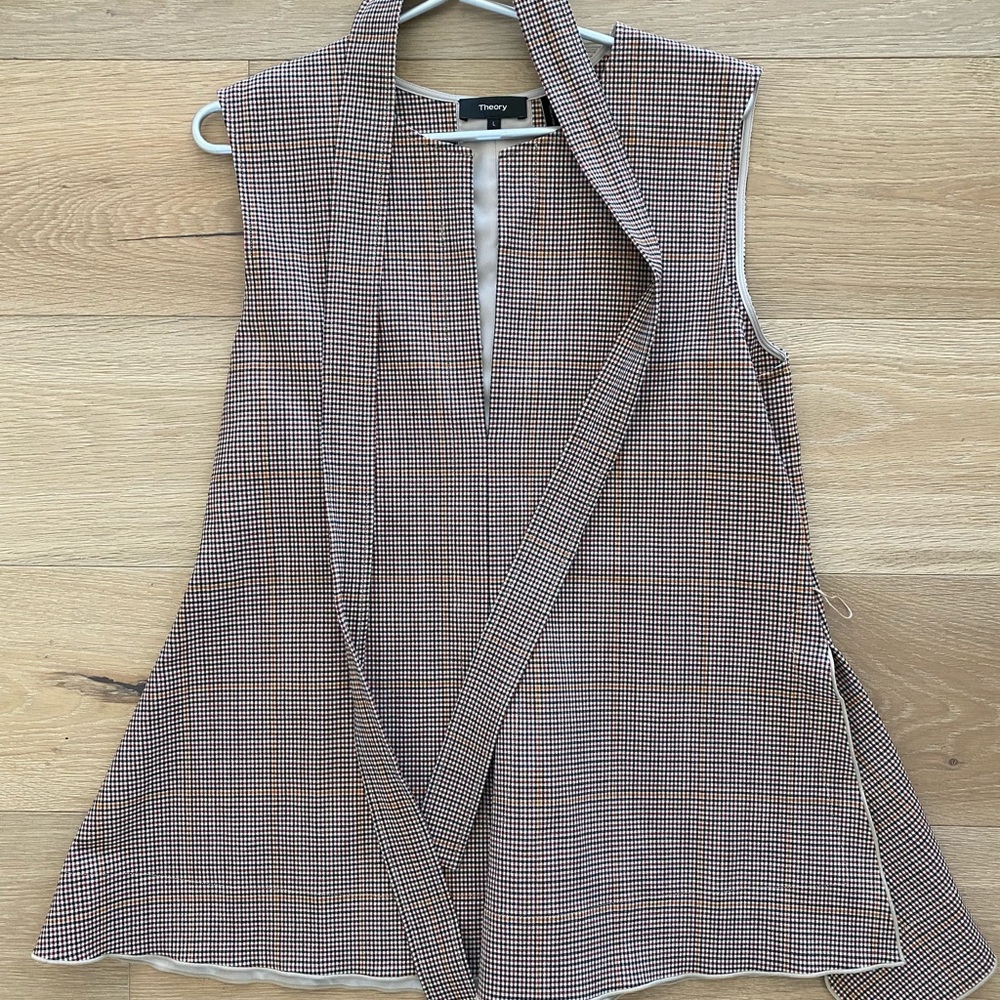 Theory brand belted vest top